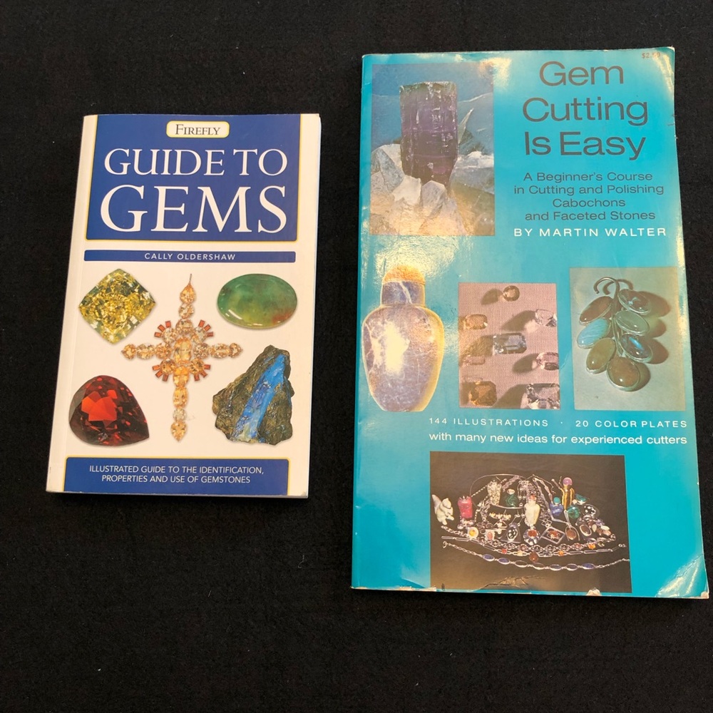 Two books- Guide to Gems and Gem cutting is easy